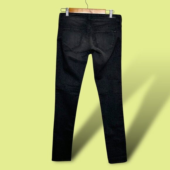 Mavi Jeans Co. Black Floral Patterned Womens Skinny Jeans - Picture 2 of 12